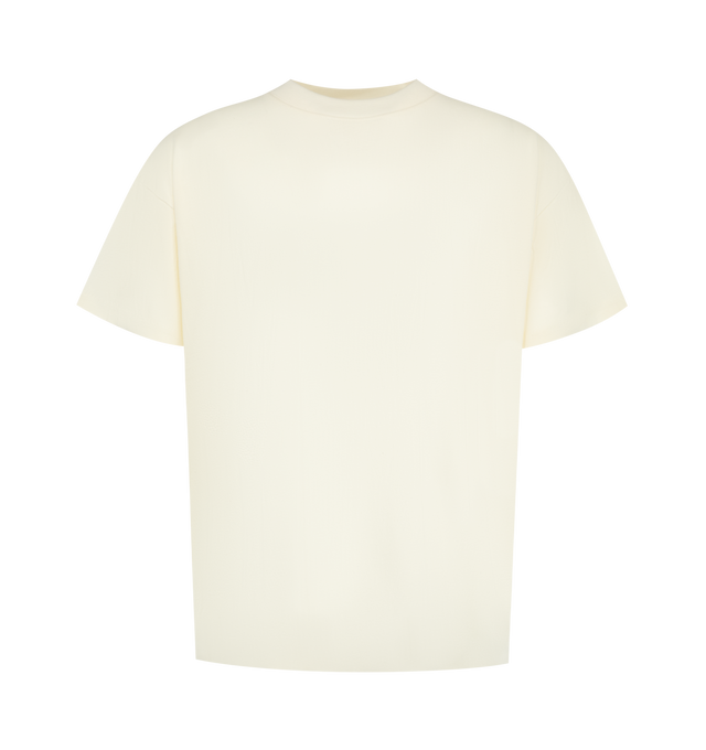 Image 1 of 2 - WHITE - The Men's Fear of God Essentials Tee is made from a lightweight soft knit cotton jersey. The rib-knit crewneck tee featuring a slim fit.