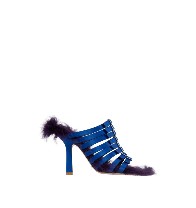SATIN FEATHER SANDAL
