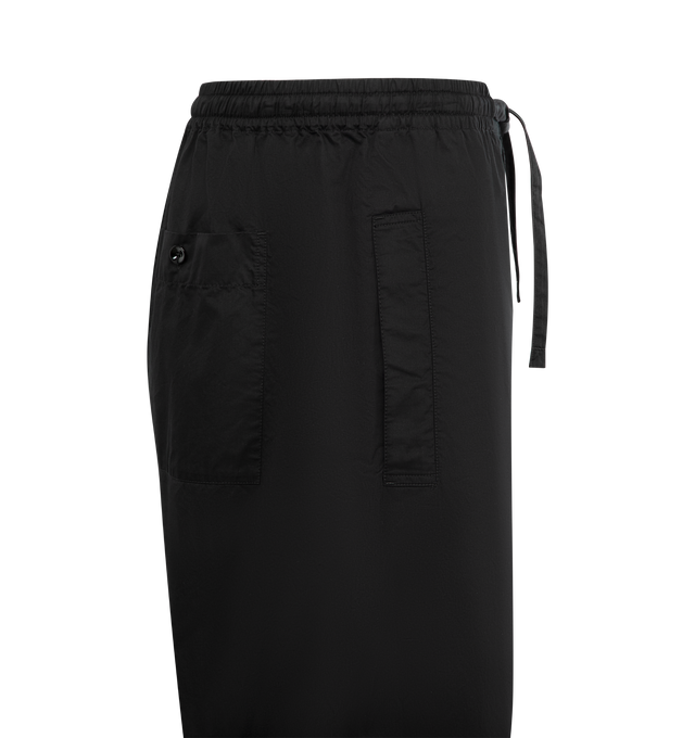 Image 3 of 3 - BLACK - LEMAIRE Pyjama Trousers featuring loose-fit, drawstring at elasticized waistband, side pockets and back welt pockets. 100% cotton.