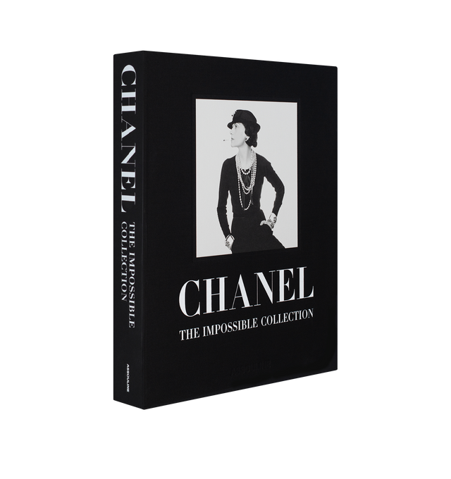 Image 1 of 4 - BLACK - ASSOULINE Chanel: The Impossible Collection, Book by Alexander Fury featuring a literary museum exhibition, a curated selection of 100 iconic and signature looks of the house of Chanel, from the timeless Little Black Dress to the impeccably simple tweed suit, the apothecary-style perfume bottle, two-tone pumps, abundant strands of faux pearls and stones, and diamond-quilted leather handbag, from Mademoiselle's revolutionary designs to Karl Lagerfeld's unexpected and even irreverent va