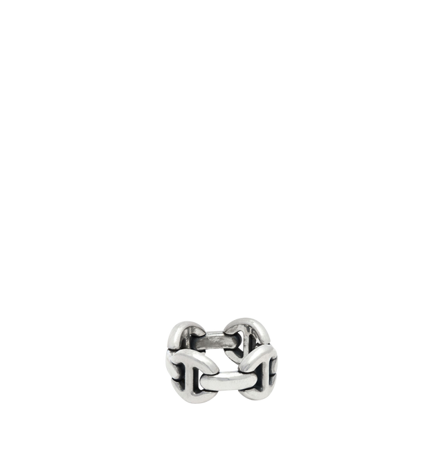 Image 1 of 1 - SILVER - HOORSENBUHS Quad Link Ring featuring 4 substantial links in sterling silver. Hirshleifers offers a range of pieces from this collection in-store. For personal consultation and detailed information about jewelry, please contact our dedicated stylist team at personalshopping@hirshleifers.com.