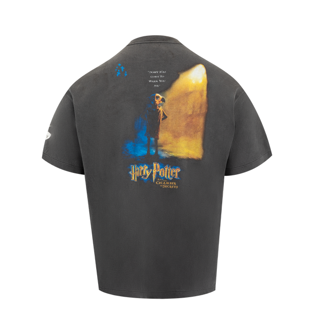 Image 2 of 3 - BLACK - SAINT MICHAEL HP Chamber of Scrt Tee featuring regular fit, crewneck, dropped shoulders, short sleeves, straight hem and graphic print. 100% cotton.