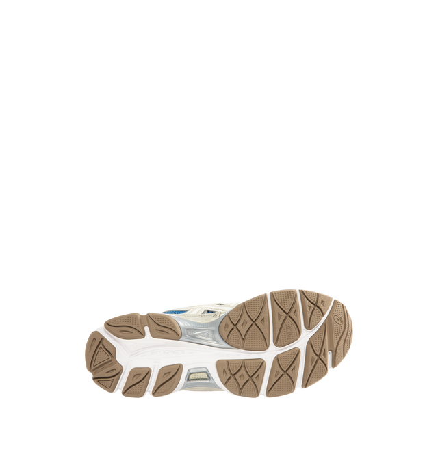 Image 4 of 5 - WHITE - ASICS GEL-NYC Polar Sneaker featuring lace up closure, layered upper construction, rearfoot and forefoot GEL technology, suede and synthetic and fabric upper, fabric lining and rubber sole.