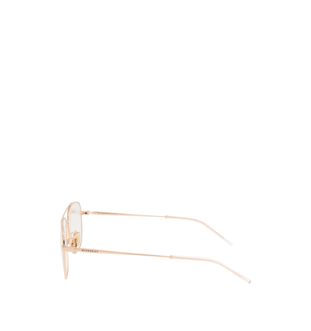 Image 2 of 3 - GOLD - GIVENCHY City Sunglasses featuring adjustable nose pads, logo signature engraved on both temples and thin, tapered arms. 100% UVA/UVB protection.