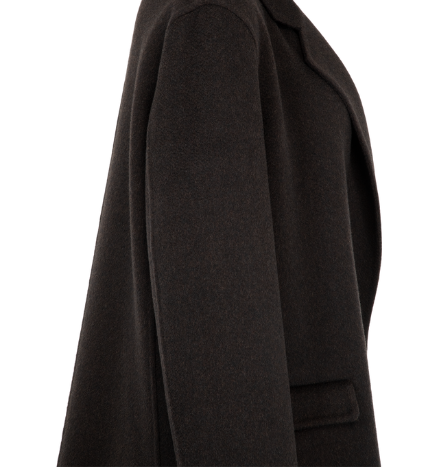 Image 3 of 3 - BROWN - The Row Women's Cinna Jacket is crafted from a luxurious cashmere and silk blend and features a refined, softly tailored silhouette designed for effortless layering. Main Material: Cashmere and Silk Blend. Made in Italy.