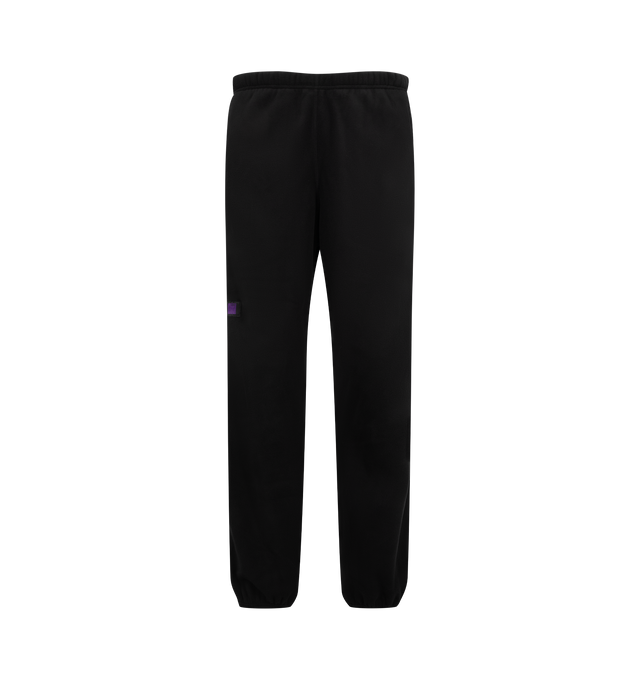 Image 1 of 3 - BLACK - Needles Men's Between Pant - Poly Fleece is crafted from polyester fleece and features a relaxed silhouette designed for everyday comfort. Blending the brands signature sportswear influences with functional construction, this style offers a soft handfeel and versatile fit suitable for casual wear. Main Material: Polyester Fleece. Fit: Relaxed. Made in Japan.