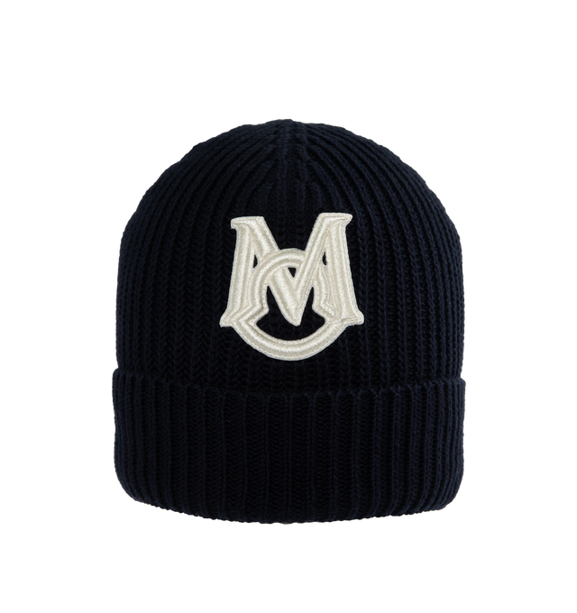 EMBROIDERED MONOGRAM BEANIE (MENS)