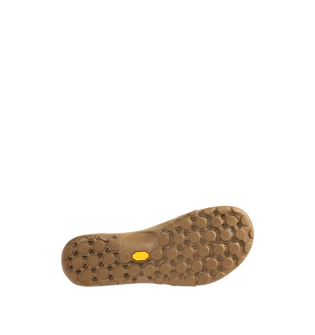 Image 4 of 5 - BROWN - NEW BALANCE MT10T Shoe featuring smooth cow leather upper with a pigskin nubuck outer surface, leather collar, Vibram outsole, rubber mudguard, rounded lugs for multi-directional traction and decorative toggle lace.