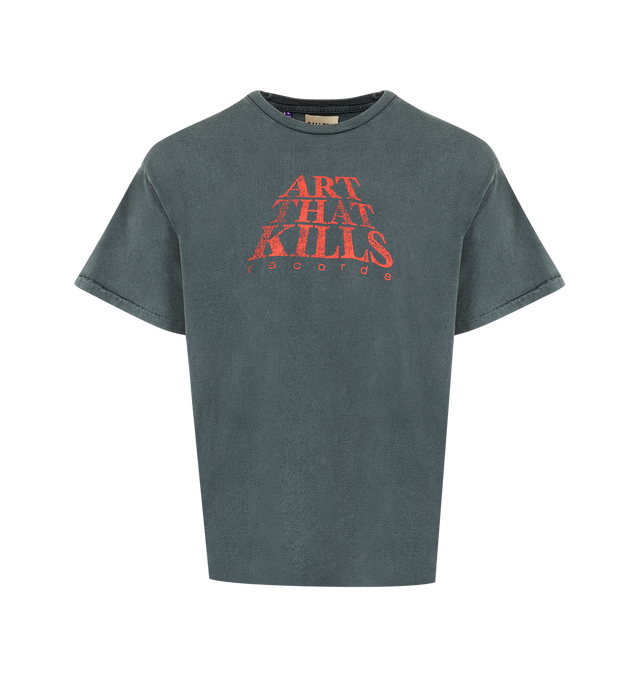 Image 1 of 2 - BLACK - GALLERY DEPT. The Force Logo Tee featuring logo print on the front, back GD ENGLISH logotype rendered in gold glitter, relaxed fit, short sleeves and crew neck. 100% cotton. Made in USA.