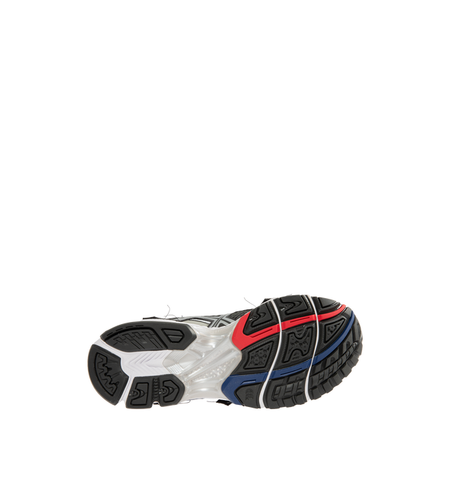 Image 4 of 5 - GREY - ASICS Gel-Nimbus 10.1 Sneaker featuring mesh upper, synthetic overlays, padded collar, Gel-Nimbus branding on tongue, formstripes on lateral sides, ASICS branding on lateral ankle, rope laces, branding on heel, GEL technology inserts, TRUSSTIC system, dual-layer EVA foam midsole and rubber outsole.