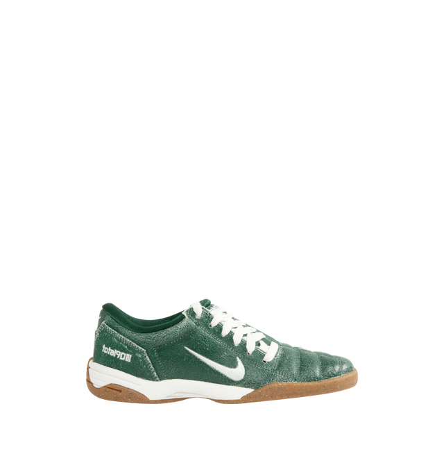 Image 1 of 5 - GREEN - Nike Men's Total 90 Sneaker featuring quilted upper, asymmetrical lacing, flat rubber sole, the upper features Total 90 logos on each side, padded collar, foam midsole and rubber outsole.