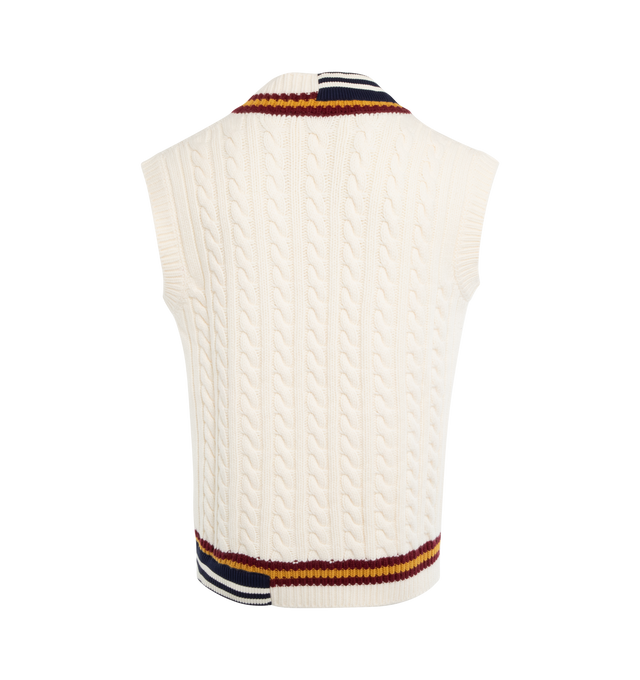 MONCLER X PALM ANGELS WOOL V-NECK VEST (UNISEX)