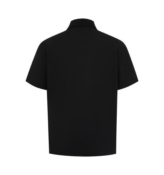 Image 2 of 2 - BLACK - LOEWE Polo in lightweight cotton piqu featuring regular fit, regular length, buttoned polo collar and double L embroidery placed on the chest. Cotton. Made inPortugal.