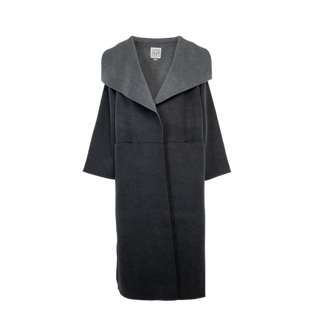 TWO-TONE WOOL CASHMERE COAT (WOMENS)