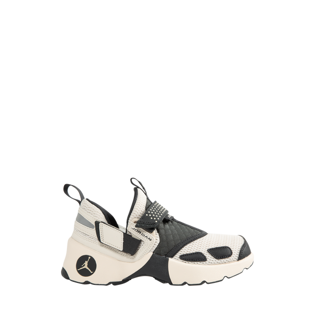 Image 1 of 5 - WHITE - JORDAN Trunner LX Sneaker featuring synthetic leather mixed with canvas and airy knits, chunky foam midsole, rubber outsole and reflective details.