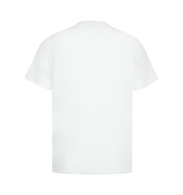 Image 2 of 2 - WHITE - LOEWE Regular fit T-shirt in lightweight cotton featuring regular fit, regular length, crew neck, ribbed collar and two-tone Anagram embroidery placed on the chest. Cotton. Made in Portugal.