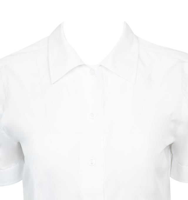 SHORT SLEEVE BOW BLOUSE (WOMENS)