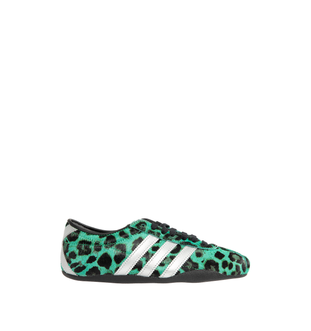 Image 1 of 5 - GREEN - ADIDAS Tokyo Sneaker featuring leather and synthetic upper, lacing system, textile and synthetic lining, rubber outsole and padded collar.