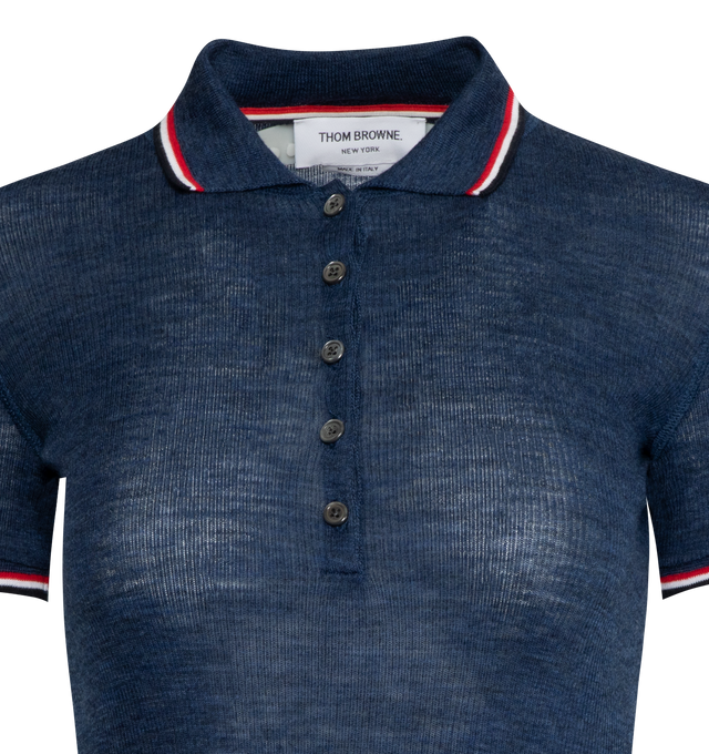 SHORT SLEEVE RIB CUFF POLO (WOMENS)