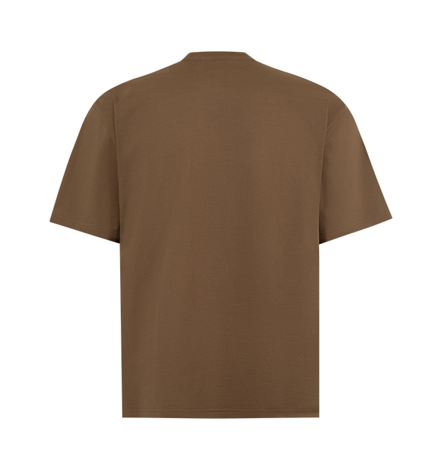 Image 2 of 2 - BROWN - PLEASURES Grin Graphic T-Shirt featuring relaxed fit, crewneck, short sleeves and graphic on front. 100% cotton.