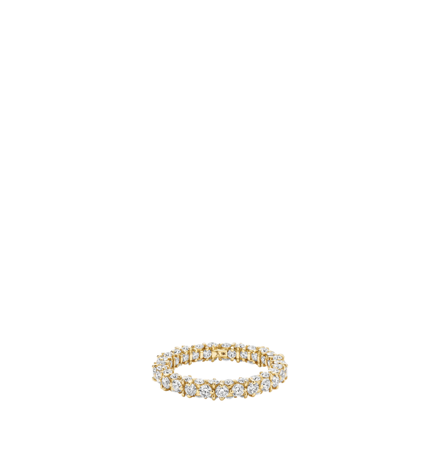 Image 1 of 2 - GOLD - OX Exo Band featuring 18K yellow gold. Total Carat Weight: 1.85 tcw. Quality: E/F-VS natural diamonds. Shape: Round Brilliant. Hirshleifers offers a range of initial pieces from this collection in-store. For personal consultation and detailed information about jewelry, please contact our dedicated stylist team at personalshopping@hirshleifers.com.This item may be restricted for online purchase to international clients. For assistance purchasing this item please contact our dedicated st