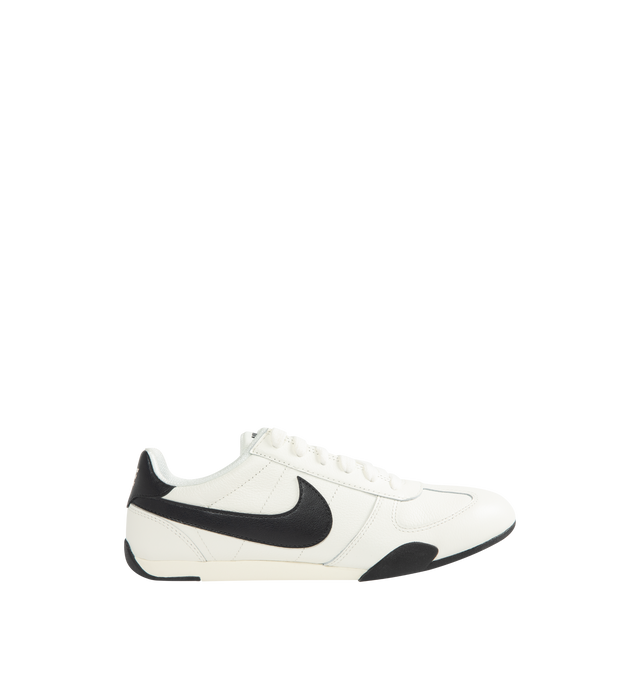 Image 1 of 5 - MULTI - Nike Womens Sprint Sister 2026 Sneakers feature a leather and textile upper. Designed with a low-cut silhouette, lace-up closure, foam midsole, and durable rubber outsole. Upper: Leather and Textile; Midsole: Foam; Outsole: Rubber. Imported