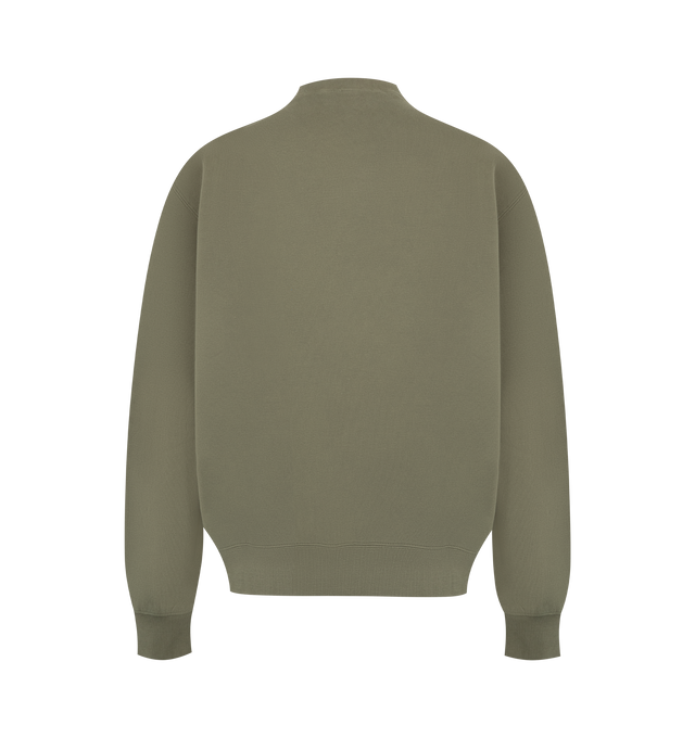 Image 2 of 2 - GREEN - The Carhartt Wip Pinball Sweatshirt is made in a loose fit from brushed, heavyweight 100% cotton jersey, which has been garment-washed for a softer feel. A graphic motif appears on the chest.