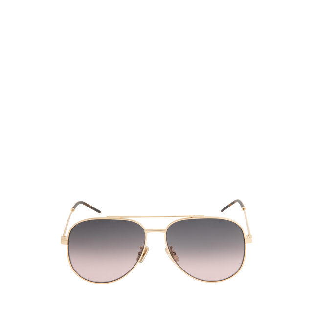 Image 1 of 3 - GOLD - GIVENCHY City Pilot Sunglasses featuring metal frames, logo on temples and nosepads and 100% UV protection.