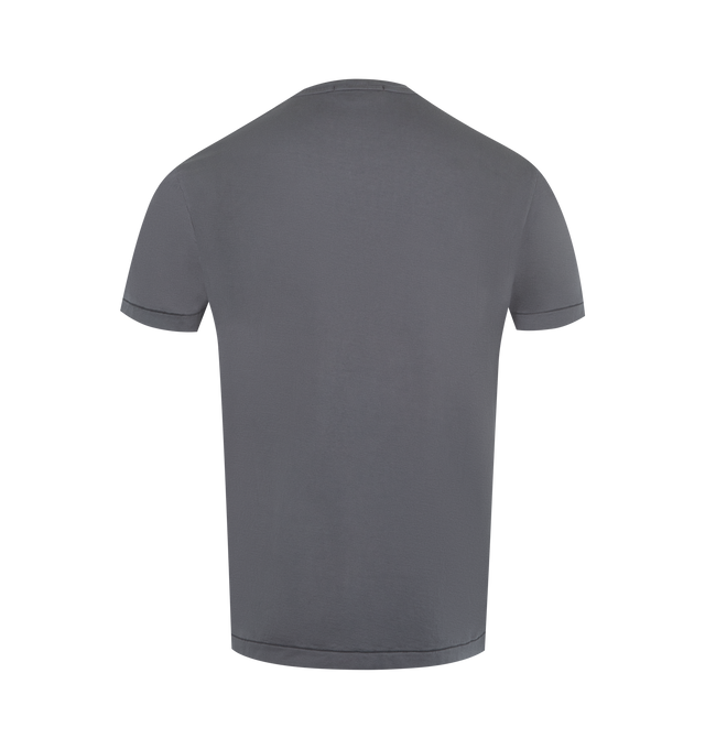 Image 2 of 2 - GREY - STONE ISLAND Logo T-Shirt featuring crew neck, short sleeves, logo label on the chest and straight hem. 100% cotton.