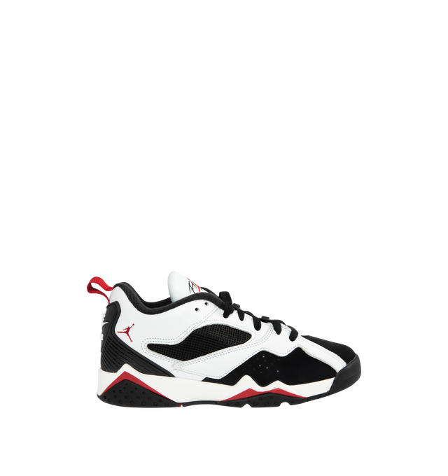 Image 1 of 5 - WHITE - JORDAN Air Jordan MVP 92 Sneaker featuring real and synthetic leather, Nike Air technology cushioning, foam midsole, rubber outsole, perforations on the sides to enhance airflow and pull tab on the heel.