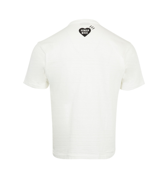 Image 2 of 2 - WHITE - HUMAN MADE Graphic T-Shirt featuring printed graphic on the front, logo on the back, regular fit, crew neck and short sleeves. 100% cotton. Made in Japan.