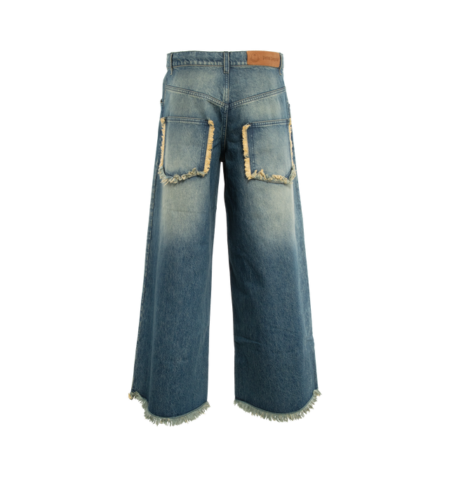 MONCLER X PALM ANGELS WIDE LEG JEANS (UNISEX)