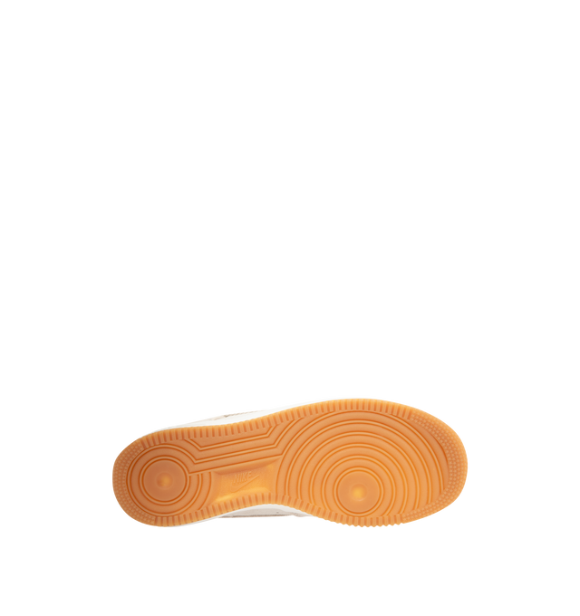 Image 4 of 5 - NEUTRAL - NIKE Air Force 1 '07 LV8 'Denim' Sneaker featuring leather upper with a perforated toe box, Nike Air cushioning and rubber outsole with heritage hoops pivot circles.