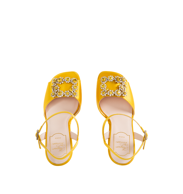FLOWER STRASS WEDGE SANDAL