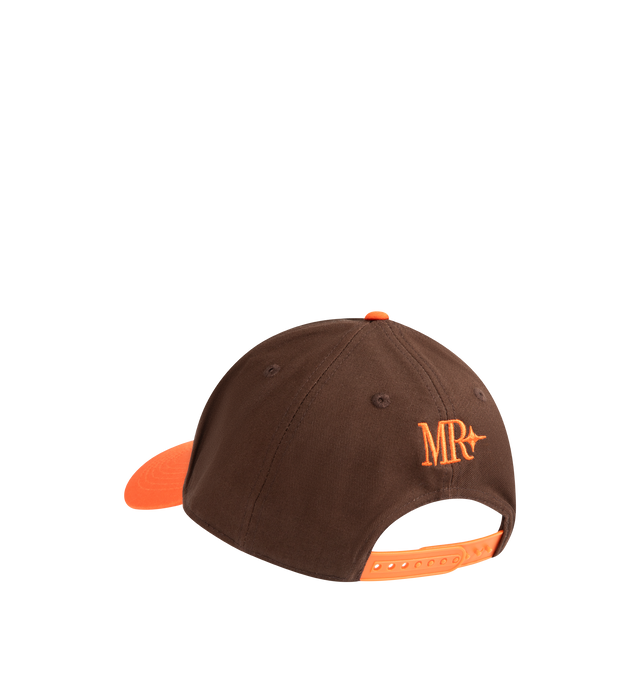 Image 2 of 2 - BROWN - MIDNIGHT RODEO Nightlife Odyssey Trucker Hat featuring curved peak, adjustable strap and logo detail. Cotton.