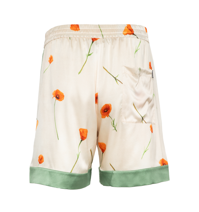 COLORBLOCK POPPY SILK SHORTS