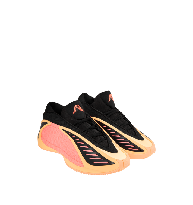 Image 2 of 5 - ORANGE - ADIDAS Anthony Edwards 2 Performance Basketball Sneaker featuring energy-return of BOOST, ultra-lightweight cushioning of Lightstrike, Anthony Edwards logos, regular fit, lace closure, synthetic and textile upper, rubber outsole and textile lining.
