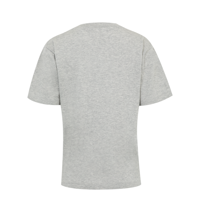 Image 2 of 2 - GREY - Extreme Cashmere Cuba T-Shirt has a crew neck, short sleeves, and a crisp structure. 70% cotton, 30% cashmere.