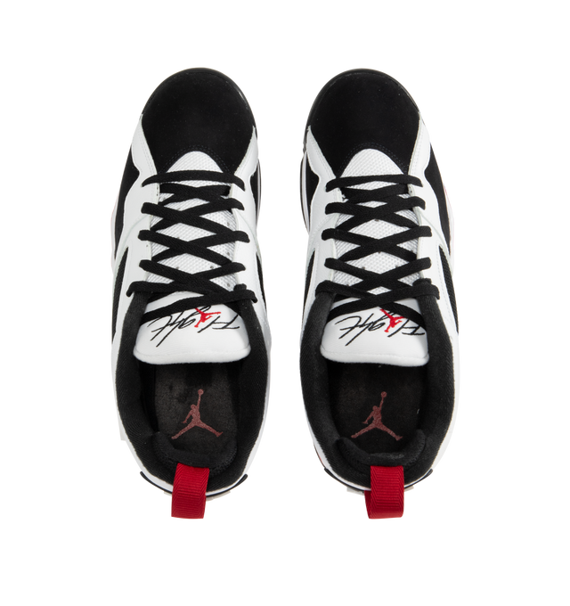Image 5 of 5 - WHITE - JORDAN Air Jordan MVP 92 Sneaker featuring real and synthetic leather, Nike Air technology cushioning, foam midsole, rubber outsole, perforations on the sides to enhance airflow and pull tab on the heel.