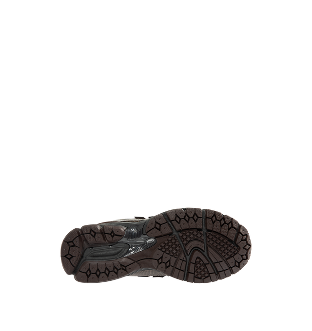 Image 4 of 5 - BROWN - NEW BALANCE 1906R Sneaker featuring mesh upper, snakeskin print overlays, N-ergy technology, ABZORB cushioned midsole and rubber outsole.