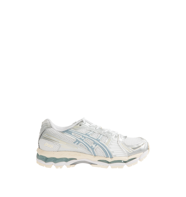 Image 1 of 5 - WHITE - ASICS Gel-Kayano 12.1 Sneaker featuring breathable mesh underlays, GEL-NIMBUS17 tooling system, FLUIDRIDE technology, rearfoot and forefoot GEL technology and dope dyed recycled sockliner mesh.