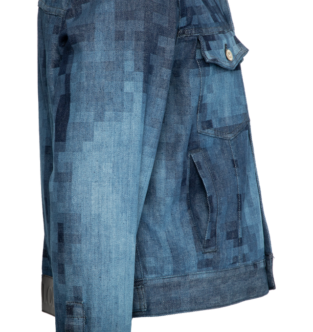 PIXELATED DENIM JACKET (MENS)