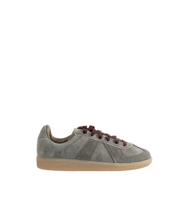Image 1 of 5 - GREY - Adidas Mens BW Army Shoes are crafted from premium suede. Features a regular fit, lace-up closure, leather sockliner, rubber outsole, and adidas logo detailing on the tongue, sockliner, and tooling. Upper: Suede ; Outsole: Rubber. Made in Vietnam.