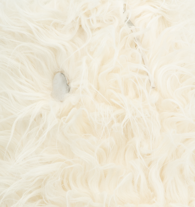 Image 3 of 3 - WHITE - MONCLER GENIUS X JIL SANDER Textured Wool Blend Midi Skirt featuring long-haired wool blend, nylon laqu lining, detachable down-filled inner, hoop skirt construction, zipper closure with leather puller and detachable metal logo pin. 80% alpaca, 20% polyester. Lining: 100% polyamide/nylon. Padding: 90% down, 10% feather.