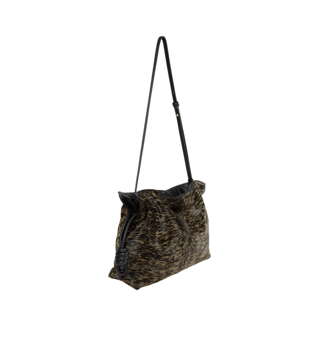 FLAMENCO CLUTCH IN HAIRY CALFSKIN