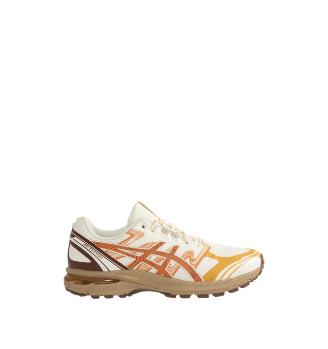 Image 1 of 5 - WHITE - Asics Gel-Terrain Sportstyle Shoes inspired by archived ASICS trail running shoes featuring FLYTEFOAM cushioning and GEL technology to help create a lightweight and energized feel, no-sew film details with a topographical design, and GT-2000 8 tooling.