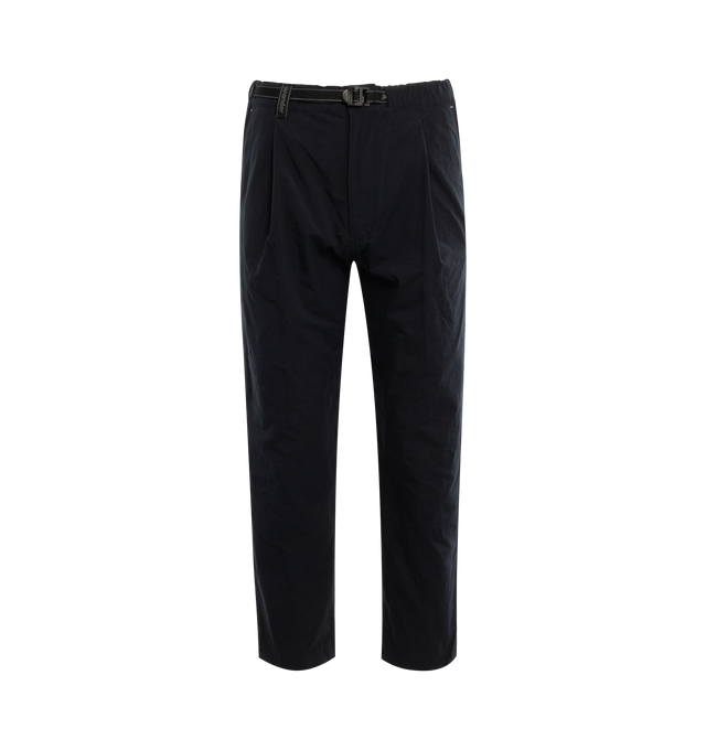 Image 1 of 3 - BLUE - AND WANDER nylon chino pants, with their tapered design, are versitile and rugged featuring 2 side pockets, button closure, tapered leg and dart detail. 100% Nylon. 