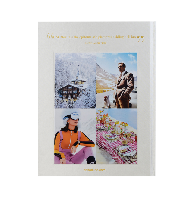 Image 3 of 5 - WHITE - Assouline St. Moritz Chic is a luxury coffee table book that celebrates the timeless glamour, Alpine beauty, and sophisticated lifestyle of Switzerland's most iconic mountain resort through captivating photography and engaging storytelling. Written by Dora Lardelli, this designer silk hardcover book explores St. Moritz's legendary hotels, world-class skiing, celebrated cultural events, and rich history as a retreat for royalty, artists, and style icons. Silk Hardcover. Author: Dora La