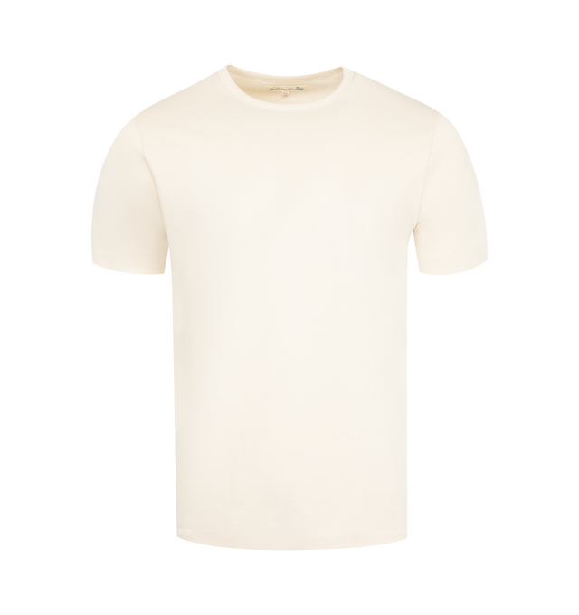 Image 1 of 2 - WHITE - MERZ B. SCHWANEN Sturdy Jersey T-Shirt featuring classic fit with side seams, triangular underarm inserts, crew neck and short sleeves. 100% organic cotton. Made in Germany.