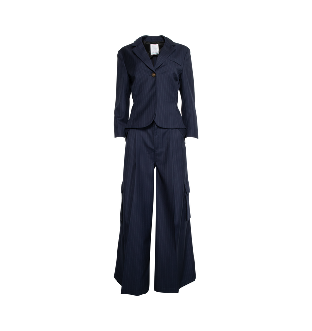 HIRSHLEIFERS EXCLUSIVE "OH BABY" PINSTRIPE WOOL BLAZER (WOMENS)